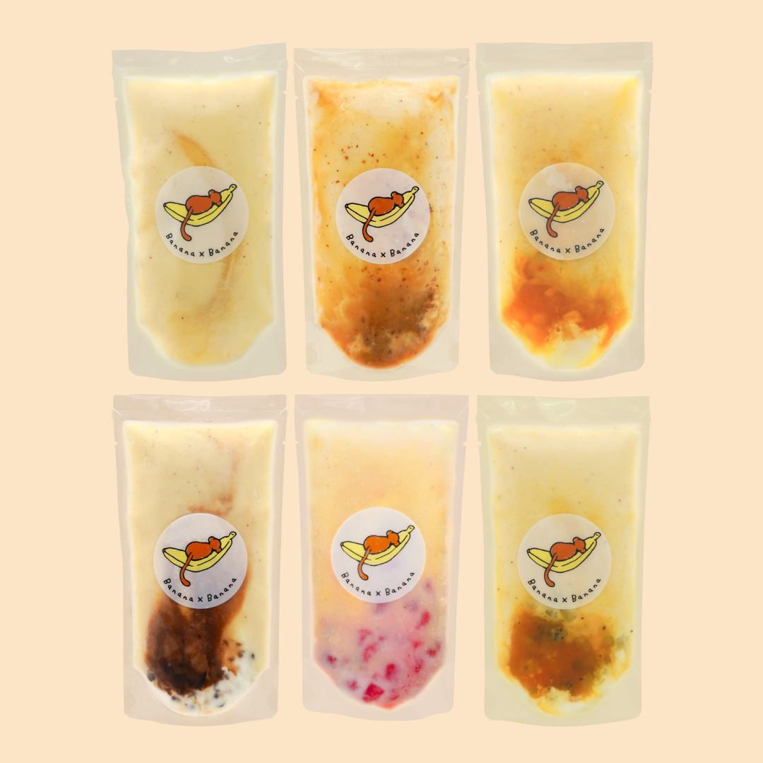 人気No1【ギフトセット】まるごとバナナジュース ｜6種類＋ハンマー1本＋保冷バック